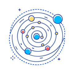 galactic core icon, galactic core vector illustration-simple illustration of galactic core, perfect for galactic core logos and icons
