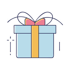 gift box icon, gift box vector illustration-simple illustration of gift box, perfect for gift box logos and icons