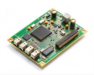 Electronic circuit board with components