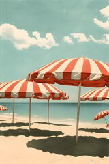 umbrellas on the beach