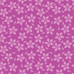 Cute hand drawn floral seamless pattern background