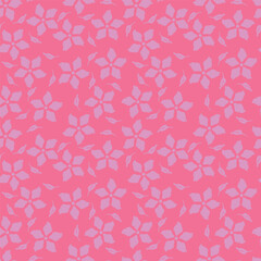 Cute hand drawn floral seamless pattern background