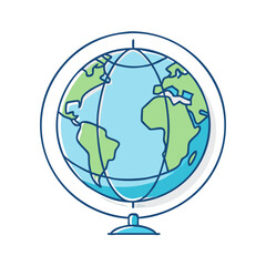 globe icon, globe vector illustration-simple illustration of globe, perfect for globe logos and icons