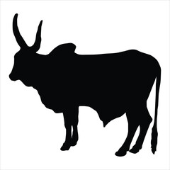 bull silhouette vector