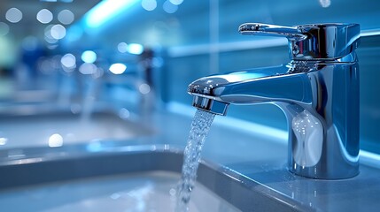 Concept of Water Saving at Home