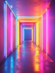 Neon Lights Trail in Gallery.
