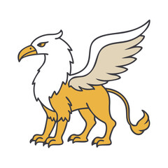 griffin icon, griffin vector illustration-simple illustration of griffin, perfect for griffin logos and icons
