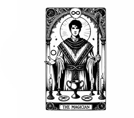 Fototapeta premium Mystical Journeys with The Magician