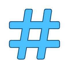 hashtag icon, hashtag vector illustration-simple illustration of hashtag, perfect for hashtag logos and icons