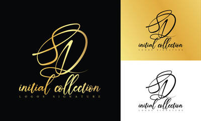 Elegant Gold Initial Logo Design