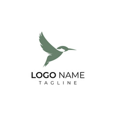 Kingfisher logo design in vector