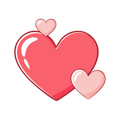 heart valentine s day icon, heart valentine s day vector illustration-simple illustration of heart valentine s day, perfect for heart valentine s day logos and icons