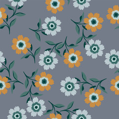 cute flower pattern for design fabric textile or wall decor