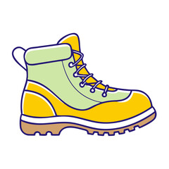 hiking boots icon, hiking boots vector illustration-simple illustration of hiking boots, perfect for hiking boots logos and icons