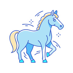 horse icon, horse vector illustration-simple illustration of horse, perfect for horse logos and icons