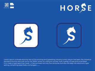 Horse logo design 