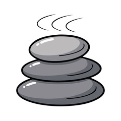 hot stones icon, hot stones vector illustration-simple illustration of hot stones, perfect for hot stones logos and icons