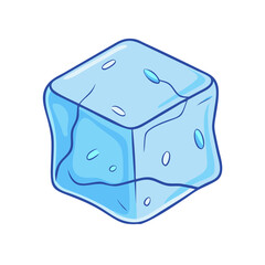 ice cube icon, ice cube vector illustration-simple illustration of ice cube, perfect for ice cube logos and icons