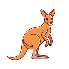 kangaroo icon, kangaroo vector illustration-simple illustration of kangaroo, perfect for kangaroo logos and icons