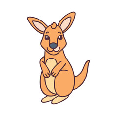 kangaroo icon, kangaroo vector illustration-simple illustration of kangaroo, perfect for kangaroo logos and icons