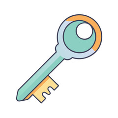 key icon, key vector illustration-simple illustration of key, perfect for key logos and icons