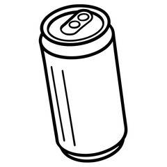 Minimalist Soda Can Line Art Design