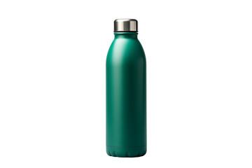 Teal Green Insulated Water Bottle, Isolated on Transparent Background