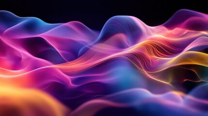 Fototapeta premium Ethereal, Wispy Smoke or Liquid Background. Abstract Wallpaper.