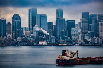 Fototapeta premium Rain Over Skyline 5