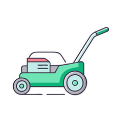 lawn mower icon, lawn mower vector illustration-simple illustration of lawn mower, perfect for lawn mower logos and icons