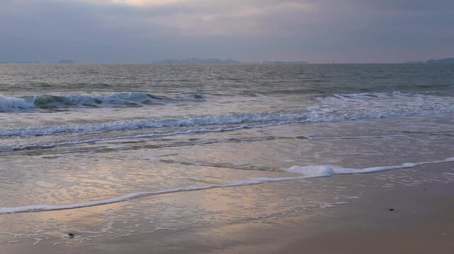 seascape at the beach during sunset