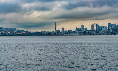 Naklejka premium Rain Over Skyline 2