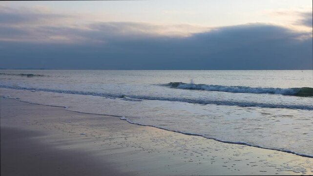 seascape at the beach during sunset
