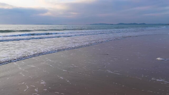 seascape at the beach during sunset
