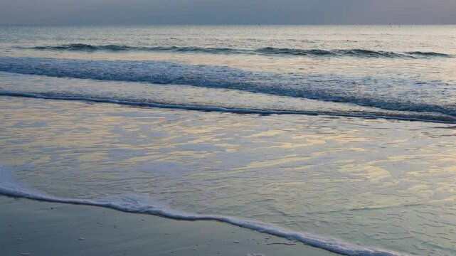 seascape at the beach during sunset
