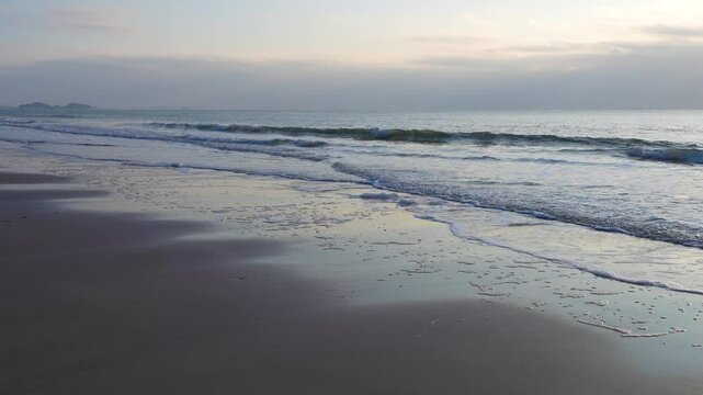 seascape at the beach during sunset