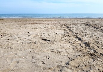 Beach on the North Sea coast in Germany, Baden-Wuerttemberg