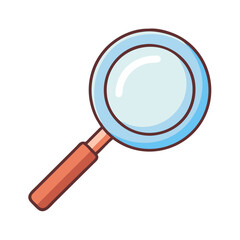 magnifying glass icon, magnifying glass vector illustration-simple illustration of magnifying glass, perfect for magnifying glass logos and icons