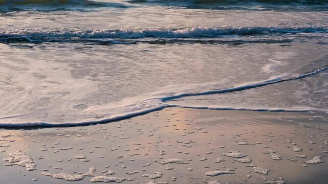 seascape at the beach during sunset