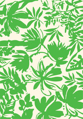 botanical floral vector seamless pattern with roses herbs and leaves big set background with flowers