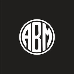 ABM letter logo creative design ,ABM simple and modern logo and ABM unique design. ABM luxurious alphabet design