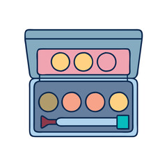 makeup palette icon, makeup palette vector illustration-simple illustration of makeup palette, perfect for makeup palette logos and icons