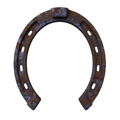 Horseshoe isolated on white, transparent. Talisman good luck and fortune symbol © Rawf8