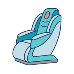 massage chair icon, massage chair vector illustration-simple illustration of massage chair, perfect for massage chair logos and icons
