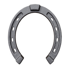 Horseshoe isolated on white, transparent. Talisman good luck and fortune symbol