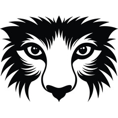 Lion Eyes Vector Art Illustration Design