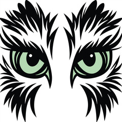 Lucky Clover Leaf Vector Art Illustration Design