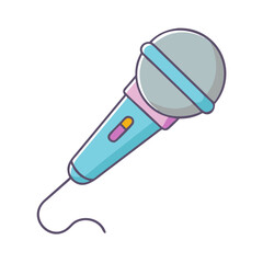 microphone icon, microphone vector illustration-simple illustration of microphone, perfect for microphone logos and icons