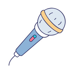 microphone icon, microphone vector illustration-simple illustration of microphone, perfect for microphone logos and icons