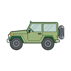 military jeep icon, military jeep vector illustration-simple illustration of military jeep, perfect for military jeep logos and icons